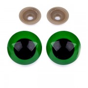 Bezpečnostní oči 30mm, zelené (1pár)