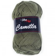 Příze Camilla, 8168, khaki zelená