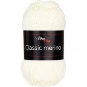 Příze Classic Merino, 6002, přírodní bílá