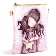 Dívčí kabelka 15x18,5 cm s potiskem, růžová
