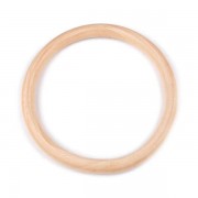 Dřevěný kruh, Ø11/13,5 cm, macrame, ucha na tašky, přírodní