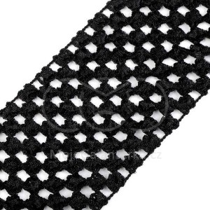 Pruženka síťovaná, šíře 7 cm, tutu, černá