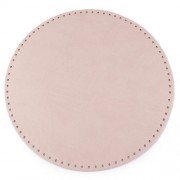 Dno na kabelku (vak), Ø25 cm, pudrová