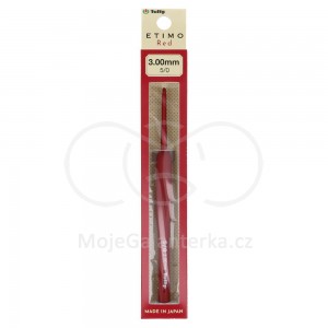 Háček  3,00 mm, Tulip Etimo Red (červený)