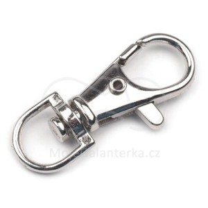 Karabina kovová, 40mm, průvlek 10mm