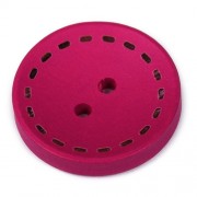 Knoflík dřevěný 20mm, circle, fialovo-růžový