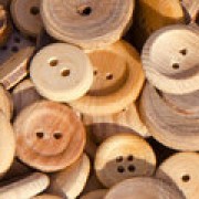 Dřevěné knoflíky - přírodní knoflíky pro šití a tvoření
