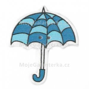 Knoflík dřevěný, deštník, 3cm, č.13