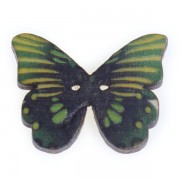 Knoflík dřevěný, motýl, 19x25mm, ST01