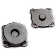 Magnetické zapínání 18mm, našívací, černý nikl