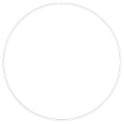 Kovový kruh na lapač snů, k dekorování Ø35 cm, bílý