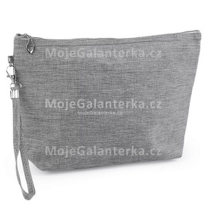 Kosmetická taška / pouzdro textilní 20x30 cm, šedá