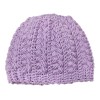 Návod na háčkovanou čepici, Čepice pro miminko, puff svisle, fialová