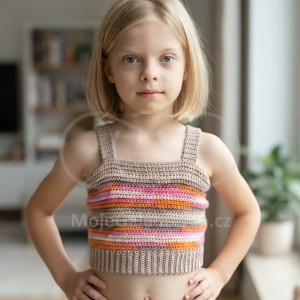 Návod na háčkovaný crop top, Crop top Camilla