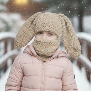 Návod na háčkovanou kuklu, Kukla Zajíc, béžová