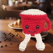 Návod na háčkování, Hrneček Cappuccino (červený)