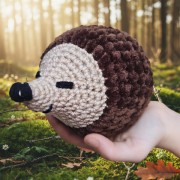 Návod na háčkovaného ježka, Ježek Bodlinka, hnědý