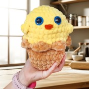 Návod na háčkování, Kuře Cupcake (žluté)