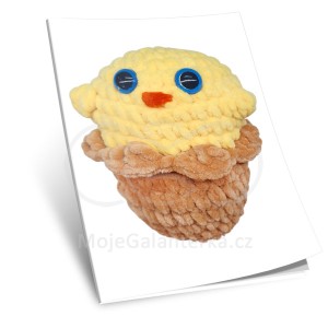 Návod na háčkování, Kuře Cupcake (žluté)