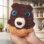 Návod na háčkování, Medvěd Cupcake (hnědý)