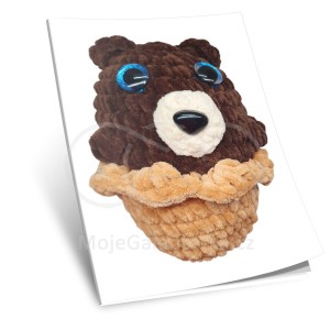 Návod na háčkování, Medvěd Cupcake (hnědý)