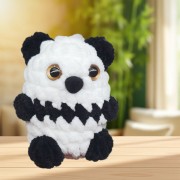 Návod na háčkování, Panda mini (černo-bílá)