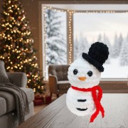 Návod na háčkovaného sněhuláka, Sněhulák Happy, bílý