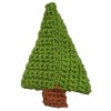 Návod na háčkovaný stromeček, Vánoční stromeček, ze čtverce, zelený
