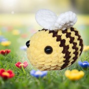 Návod na háčkovanou včelu, Včelka Bzučilka, žlutá