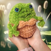 Návod na háčkování, Žába Cupcake (zelená)