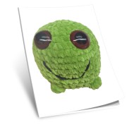 Návod na háčkování, Žabka Kulička (zelená)