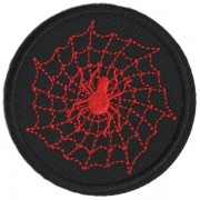 Nažehlovačka, Pavouk na síti, 60mm, červený