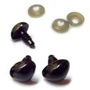 Bezpečnostní nos, čumák 20x15mm, černý hladký (1ks)