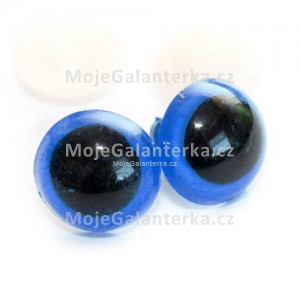 Bezpečnostní oči 10mm, barevné modré (1pár)