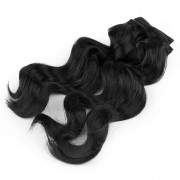Vlasy pro panenky, 25 cm, vlnité, černé