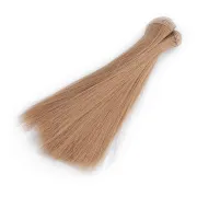 Vlasy pro panenky, 15 cm, světle hnědé