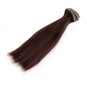 Vlasy pro panenky, 15 cm, tmavě hnědé