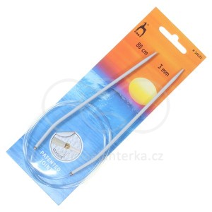 Jehlice kruhové, 80cm,  3.0mm, Pony (AL)