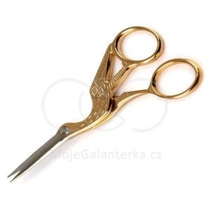 Nůžky vyšívací, 11,5 cm, čáp