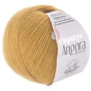 Příze Angora Merino, 8740, hořčicová