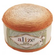 Příze Bella Ombre Batik, 7403, oranžová Příze Bella Ombre Batik, 7403, oranžová
