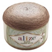 Příze Bella Ombre Batik, 7410, hnědá