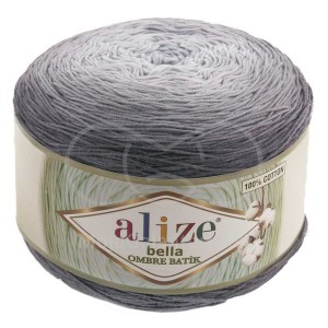 Příze Bella Ombre Batik, 7411, šedá