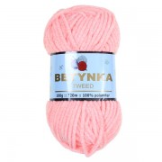 Příze Betynka Tweed, 501, losos + růžový neon