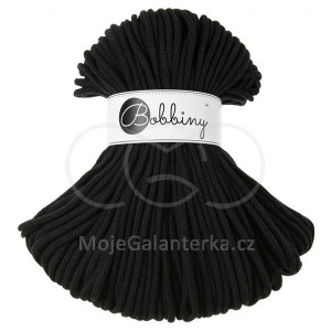 Příze Bobbiny, 3mm, BLACK (černá)