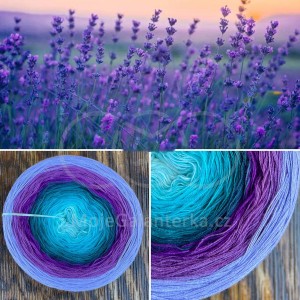 Příze Čarovné klbko, (3n), 1500m, Magic Beauty - Lavender