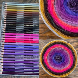 Příze Čarovné klubka, (3n), 2500m, Magic Beauty - 20 Colors - Pencils XI