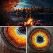 Příze Čarovné klbko, (4n), 1500m, Magic Beauty - Fire II