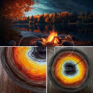 Příze Čarovné klbko, (4n), 1500m, Magic Beauty - Fire II