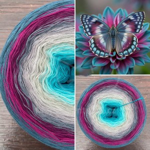 Příze Čarovné klbko, (3n), 1500m, Magic Beauty - Butterfly II